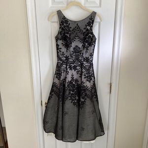 Poofy black lace party dress